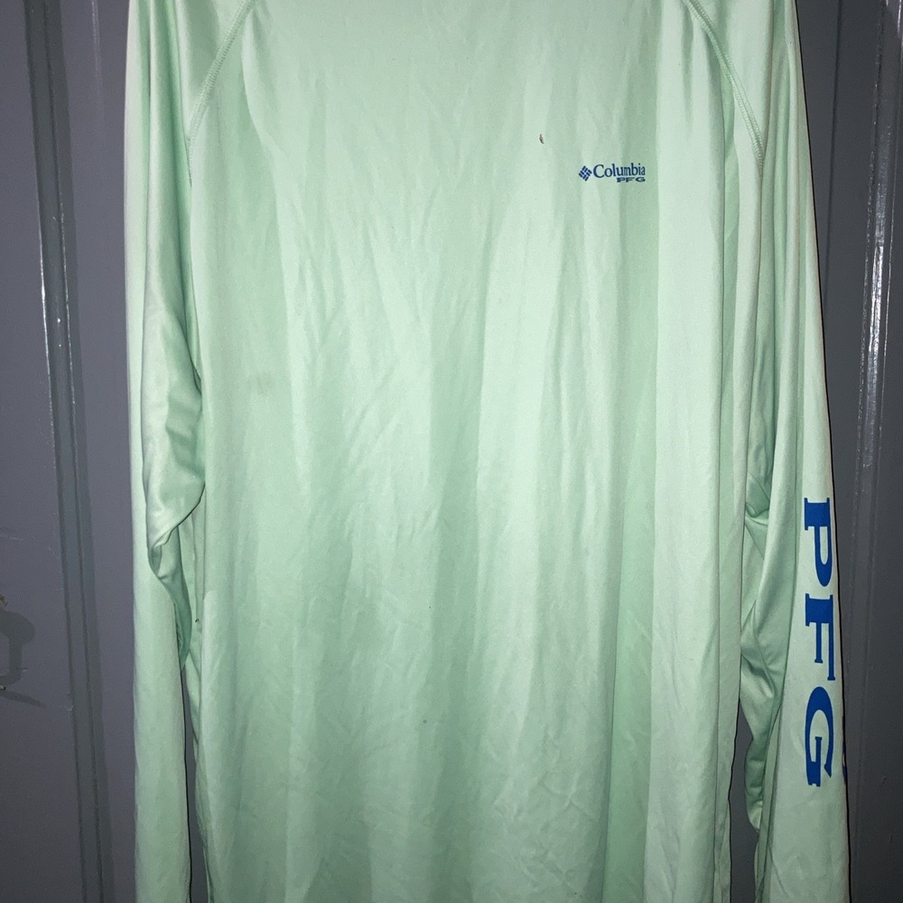 Columbia Men's Light Green Long Sleeves Polyester NWT Size XXL
